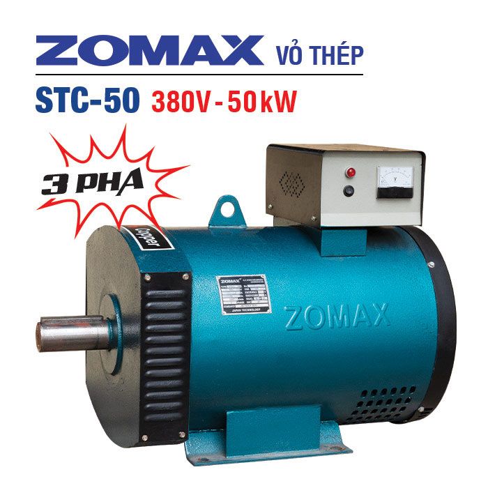 Củ phát điện ZOMAX STC-50 (3 pha, vỏ thép)