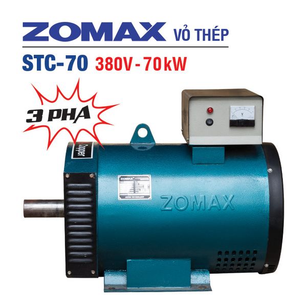 Củ phát điện ZOMAX STC-70 (3 pha, vỏ thép)