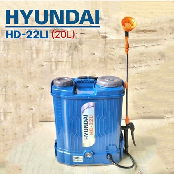 Bình xịt điện HYUNDAI HD-22LI (20L, Bơm đôi, 12AH)