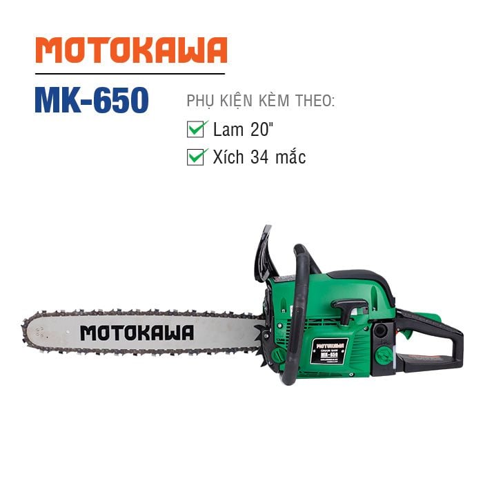 Máy cưa xích MOTOKAWA MK-650 (Lam 20