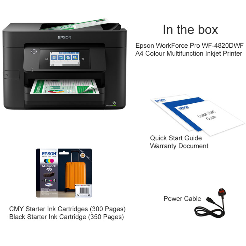 Impresora Multifunción Epson WF-4820: Potencia y Elegancia para tu Oficina - Impresora EPSON WF-4820