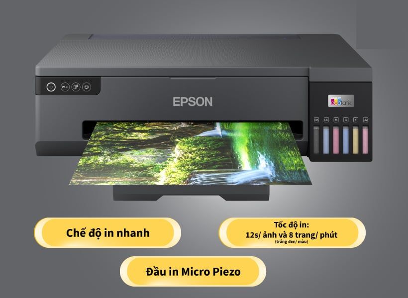  Cho thuê máy in phun màu Epson EcoTank L8050 - A4 