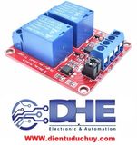 Module 2 relay 12V 10A có jumper High/Low opto cách ly