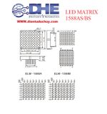 LED MA TRẬN ĐIỂM (MATRIX) - 1588(3.75MM, 38 x 38mm) - ĐƠN SẮC MÀU ĐỎ - DƯƠNG CHUNG