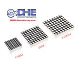 LED MA TRẬN ĐIỂM (MATRIX) - 1588(3.75MM, 38 x 38mm) - ĐƠN SẮC MÀU ĐỎ - ÂM CHUNG