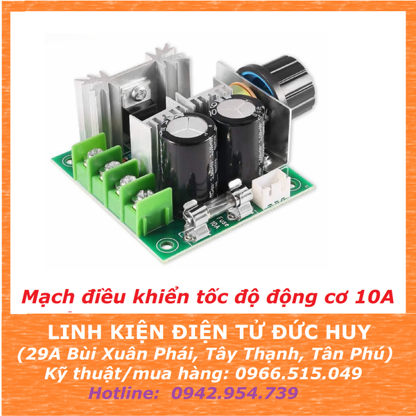 Mạch điều tốc động cơ DC pwm dimmer DC 10A