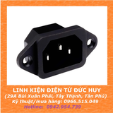 Jack đầu cấp nguồn AC 3 chân 250V 10A (không cầu chì)