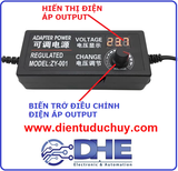 Nguồn adapter điều chỉnh điện áp 3.3v-24V 2A (CÓ HIỂN THỊ ĐIỆN ÁP)