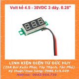 Volt kế 4,5V - 30VDC (Led 0.28'')