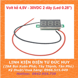 Màn hình volt kế 3V~40VDC 2 dây (Led 0.28'')