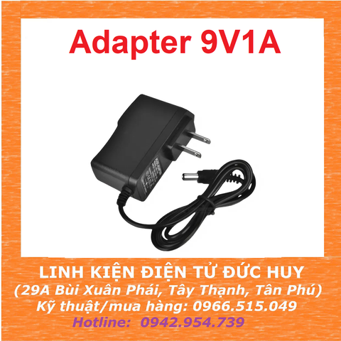 Nguồn adapter 9V - 1A