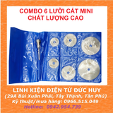 Bộ 6 lưỡi cắt mini, Bộ 6 lưỡi cưa gắn máy khoan, mài cắt, lưỡi cưa gỗ thành máy cắt