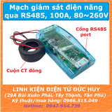 PZEM-004T MẠCH GIÁM SÁT ĐIỆN NĂNG, ĐO ĐIỆN NĂNG AC UART TTL, CUỘN CT ĐÓNG