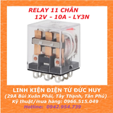 RELAY KIẾNG TRUNG GIAN 11 CHÂN 12V 10A LY3N