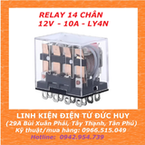 Relay kiếng relay trung gian 14 chân 12V 10A LY4N