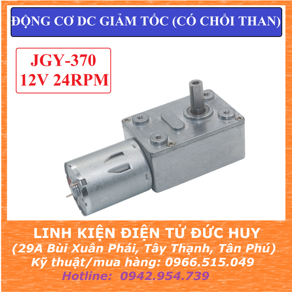 JGY-370 Động cơ giảm tốc 12V 24rpm