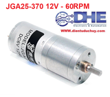 ĐỘNG CƠ DC GIẢM TỐC GA25 370 12VDC 60RPM