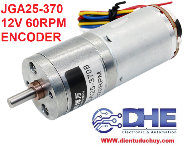 GA25 370 12V 60 rpm động cơ encoder – LINH KIỆN ĐIỆN TỬ ĐỨC HUY (29A ...