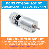ĐỘNG CƠ DC GIẢM TỐC GA25 370 12VDC, 620RPM