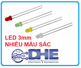 (10 CON) LED 3MM NHIỀU MÀU SẮC