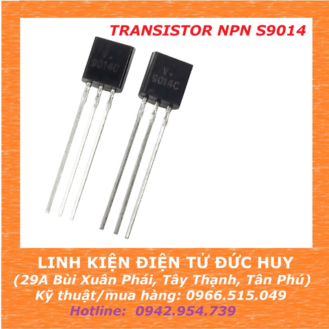 Transistor S9014 (NPN) 45V 0.1A TO-92