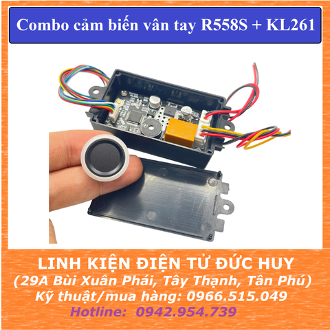 Combo cảm biến vân tay R558S và mạch giải mã KL261
