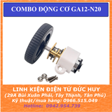 Combo động cơ DC GA12 N20 (Bánh xe + Động cơ + gá)