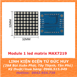 MODULE 1 LED MA TRẬN MAX7219 IC SMD MÀU ĐỎ