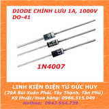 1 GÓI (10 CON) DIODE CHỈNH LƯU 1N4007, 1A 1000V, DO-41