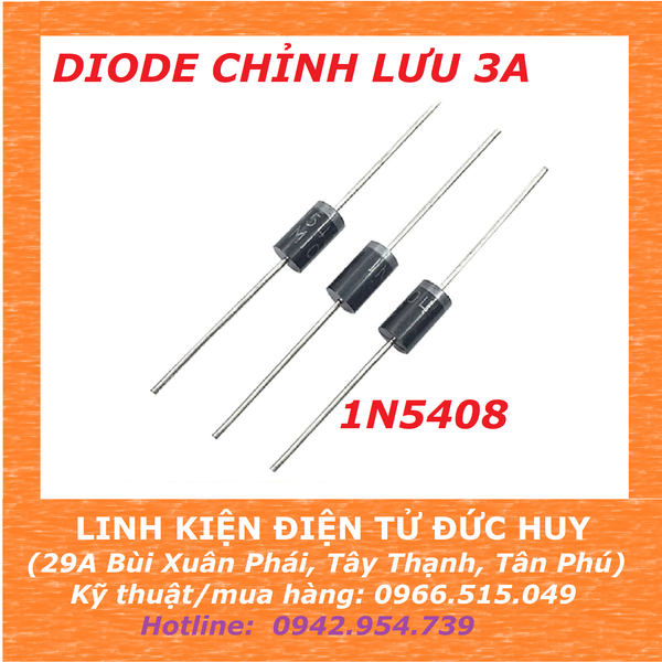 DIODE CHỈNH LƯU 3A, DIODE 1N5408 3A 700V