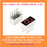 Led 7 đoạn 1 số dương chung 0.36