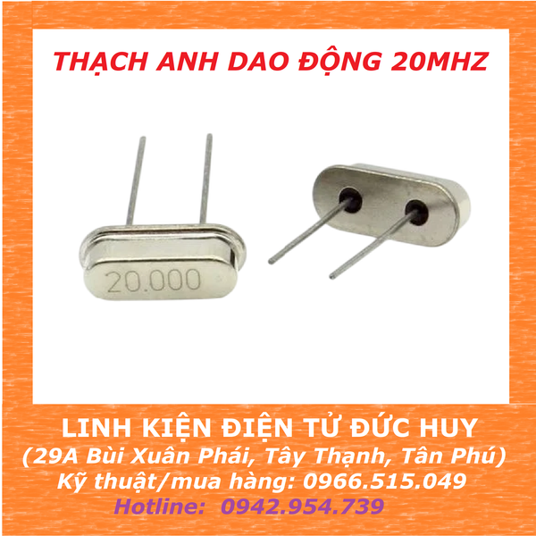 Thạch anh dao động crystal 20Mhz