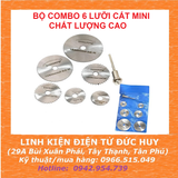 Bộ 6 lưỡi cắt mini, Bộ 6 lưỡi cưa gắn máy khoan, mài cắt, lưỡi cưa gỗ thành máy cắt
