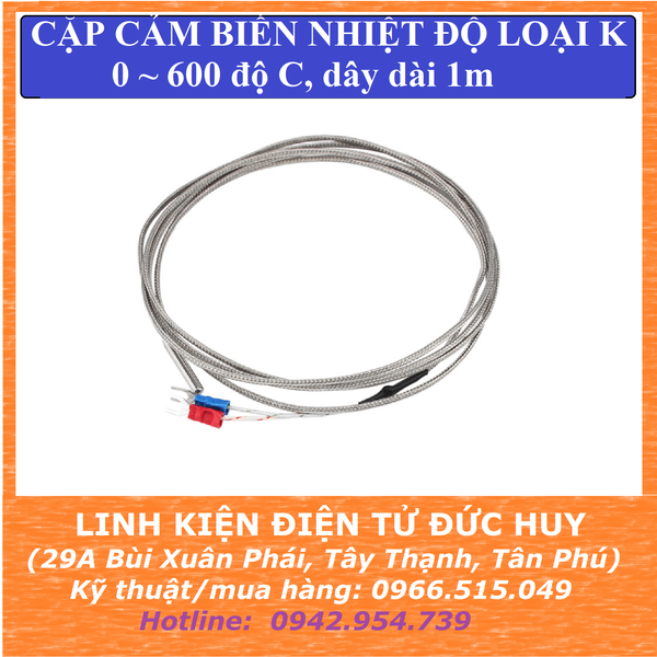 CẶP DÂY ĐO NHIỆT ĐỘ LOẠI K B0484 CHO MÁY IN 3D 3x15mm DÂY DÀI 1 MÉT