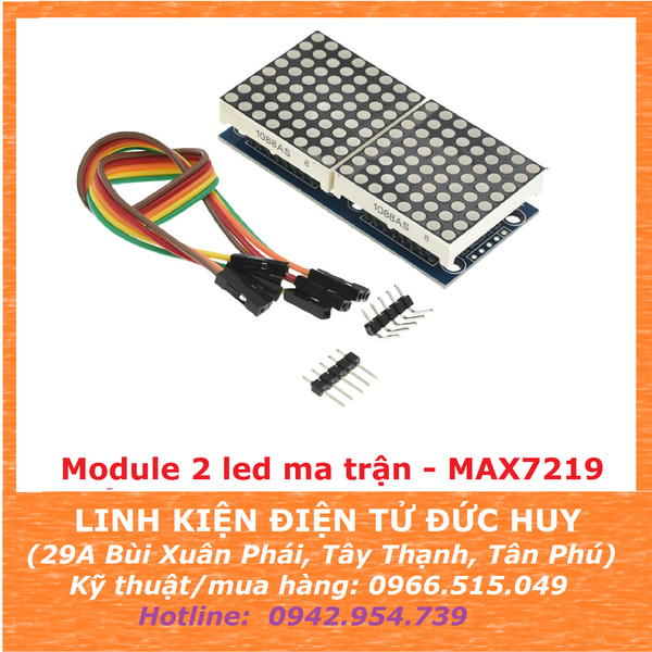 MODULE 2 LED MA TRẬN MAX7219, MÀU ĐỎ