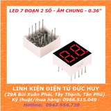 Led 7 đoạn 2 số Âm chung 0.36