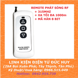 Remote RF 3 nút, xa 1000m, 315mhz, mã hàn 8bit