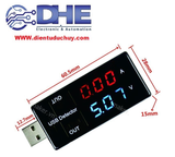 USB TEST KIỂM TRA ĐIỆN ÁP, DÒNG ĐIỆN XẢ PIN USB V1.0