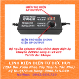 Nguồn adapter điều chỉnh điện áp 3.3v-24V 2A (CÓ HIỂN THỊ ĐIỆN ÁP)