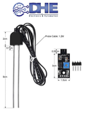 CẢM BIẾN ĐỘ ẨM ĐẤT ĐẦU DÒ CHỐNG ĂN MÒN, DÂY DÀI 1.3M