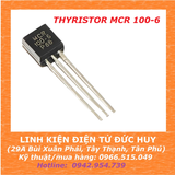 THYRISTOR MCR 100-6, 0.8A 400V, TO-92