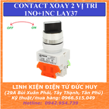 CÔNG TẮC XOAY NÚT CHUYỂN 2 VỊ TRÍ 22MM LAY37 (1NO + 1NC)
