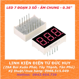 Led 7 đoạn 3 số Âm chung 0.36