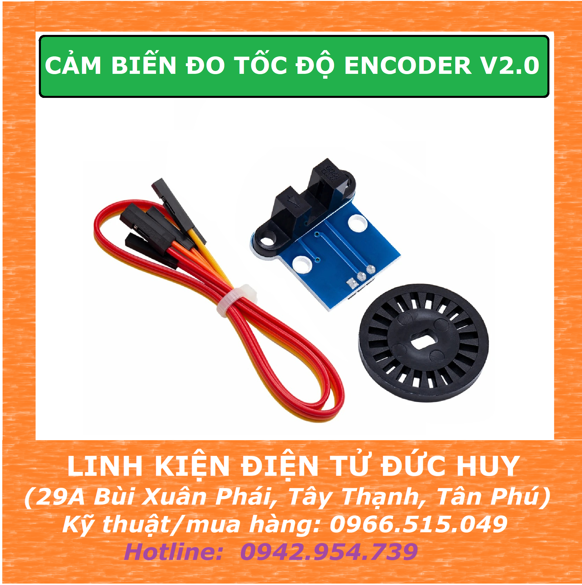 MẠCH CẢM BIẾN ĐO TỐC ĐỘ ENCODER V2.0 HC-020K ( KÈM ĐĨA ENCODER ) – LINH ...