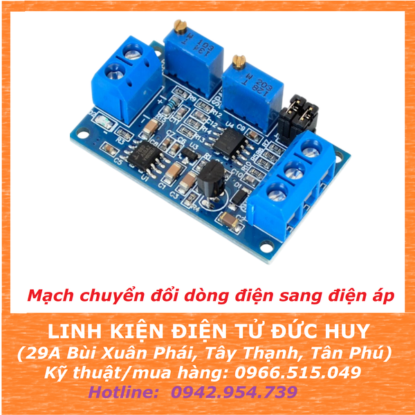 Mạch chuyển dòng điện sang điện áp 4-20mA 0-3.3 5V 10V