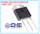 BTW69-1200 SCR THYRISTOR, ĐIỆN ÁP TỐI ĐA 1200V, DÒNG ĐIỆN TỐI ĐA 50A, KIỂU CHÂN TO-3P