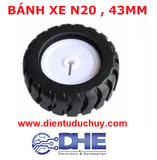 BÁNH XE CAO SU PHI 43MM, GA12-N20