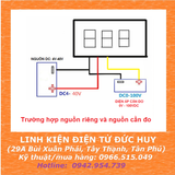Màn hình volt kế 0~100VDC, 3 dây (Led 0.36'')