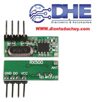 MẠCH THU NHẬN SÓNG RF 433MHZ, 315MHZ CHƯA GIẢI MÃ RX500