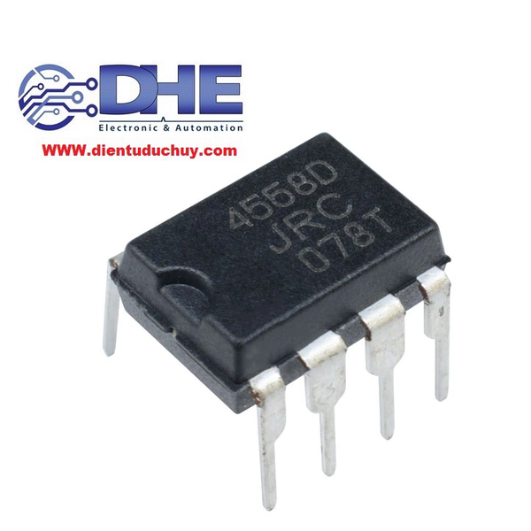 IC OPAMP 4558, DIP 8, HÀNG CHẤT LƯỢNG TỐT